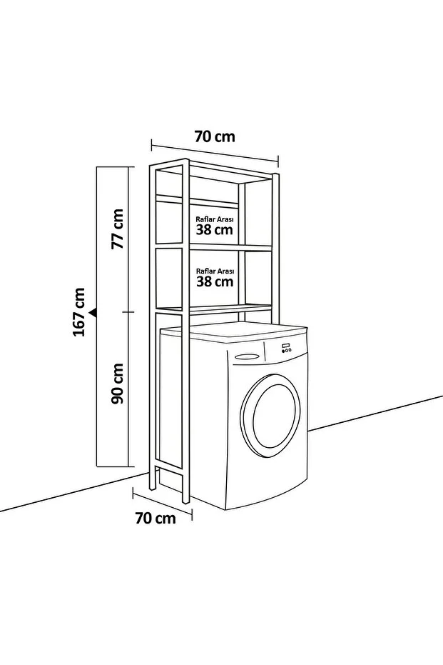 LaundryRack Üç Katlı Düzenleyici